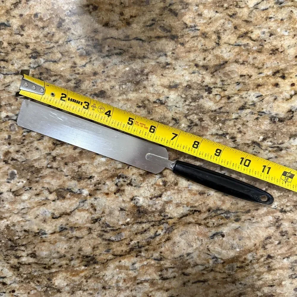 VINTAGE EKCO Cake Icing Spatula Spreader, RETRO, Stainless Steel, USA, Black